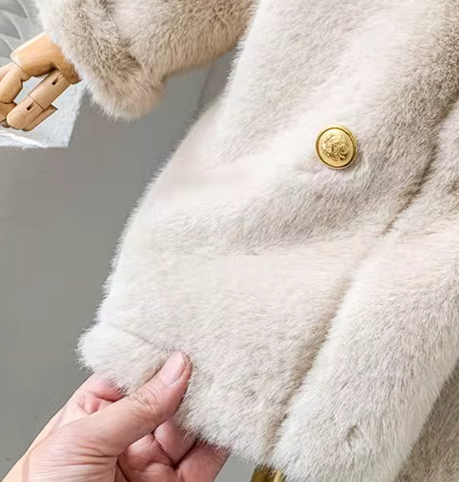 Children's Luxury Light Luxury Fur Coat