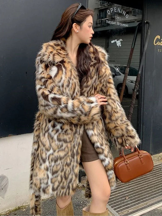 Fashion Long New Style Fox Fur Fur Coat