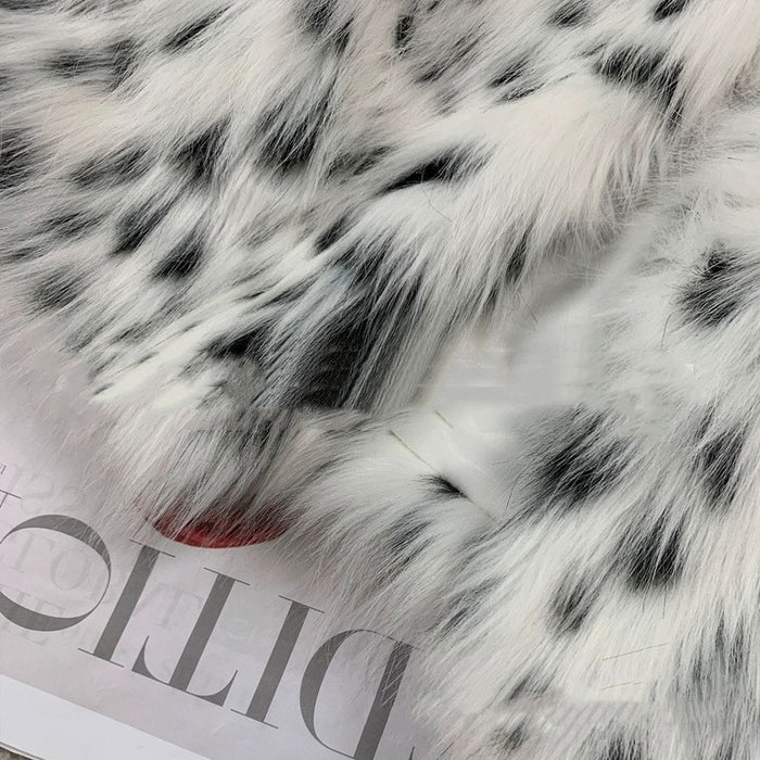 Women's Korean-style Spotted Leather Fur Coat