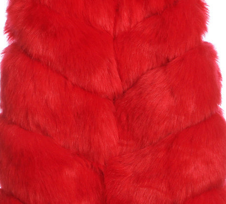 Women's Long Korean Style Trendy Fox Fur Coat