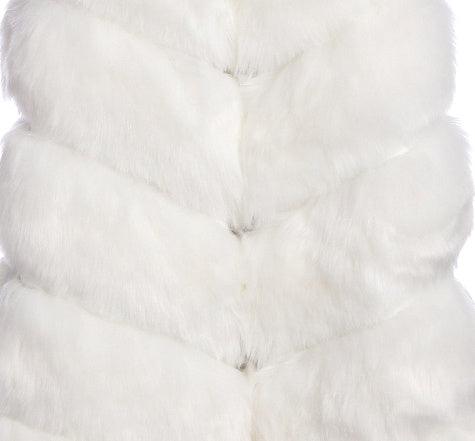 Women's Long Korean Style Trendy Fox Fur Coat
