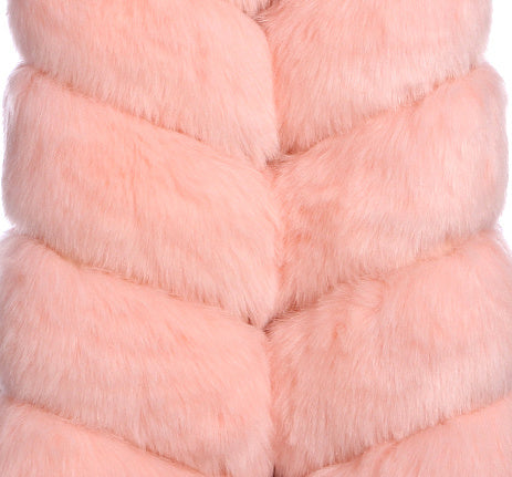 Women's Long Korean Style Trendy Fox Fur Coat
