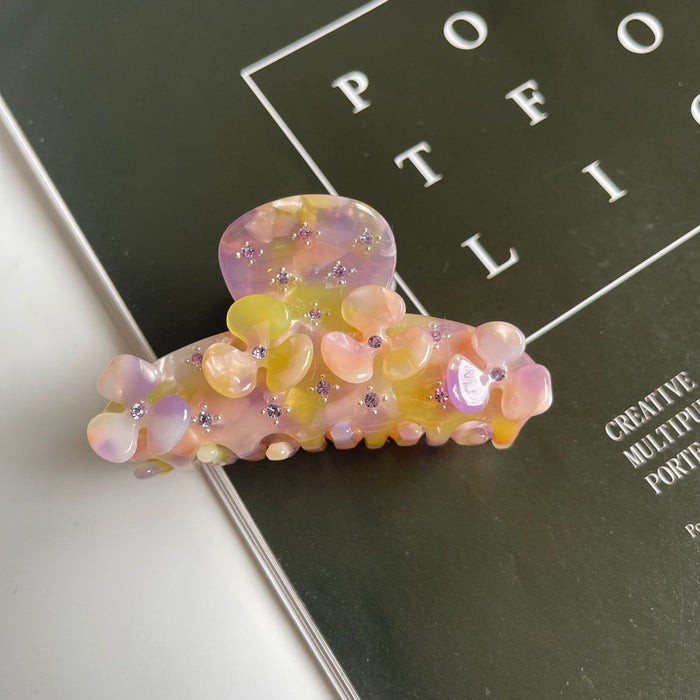 Acetate Grip Retro Diamonds Flowers